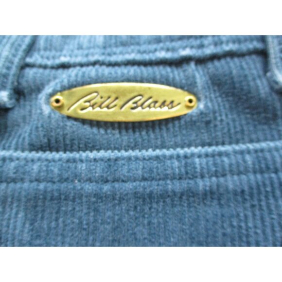 VTG 70's Corduroy Mom Pants Women's 12 High Waist Straight Leg Green Blue - Picture 10 of 13